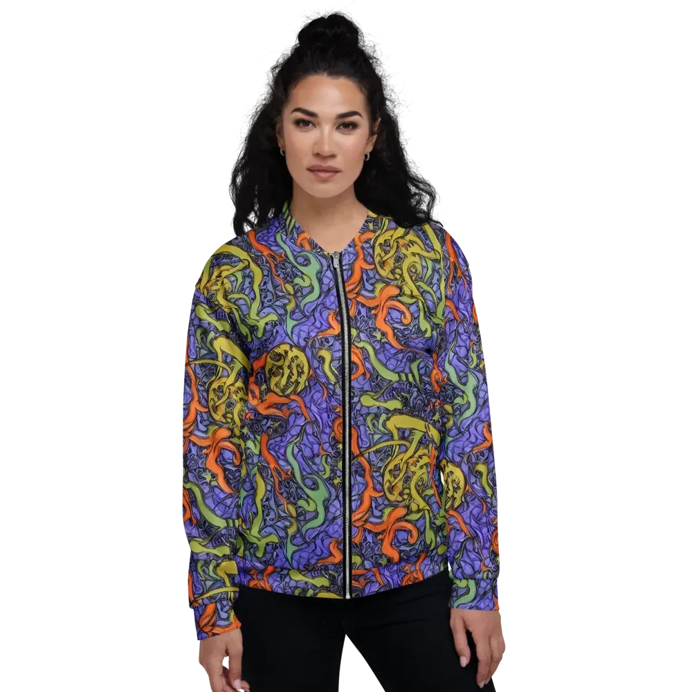 Violet Flux on Bomber Jacket — Front