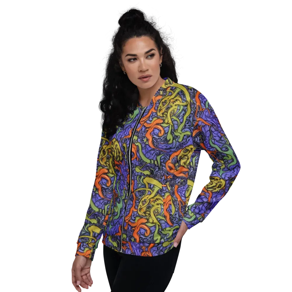 Violet Flux on Bomber Jacket — Left