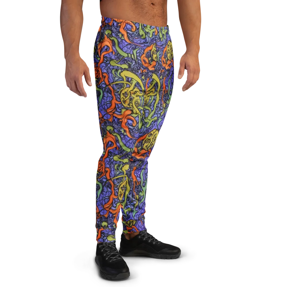 Violet Flux on Men's Joggers — Right