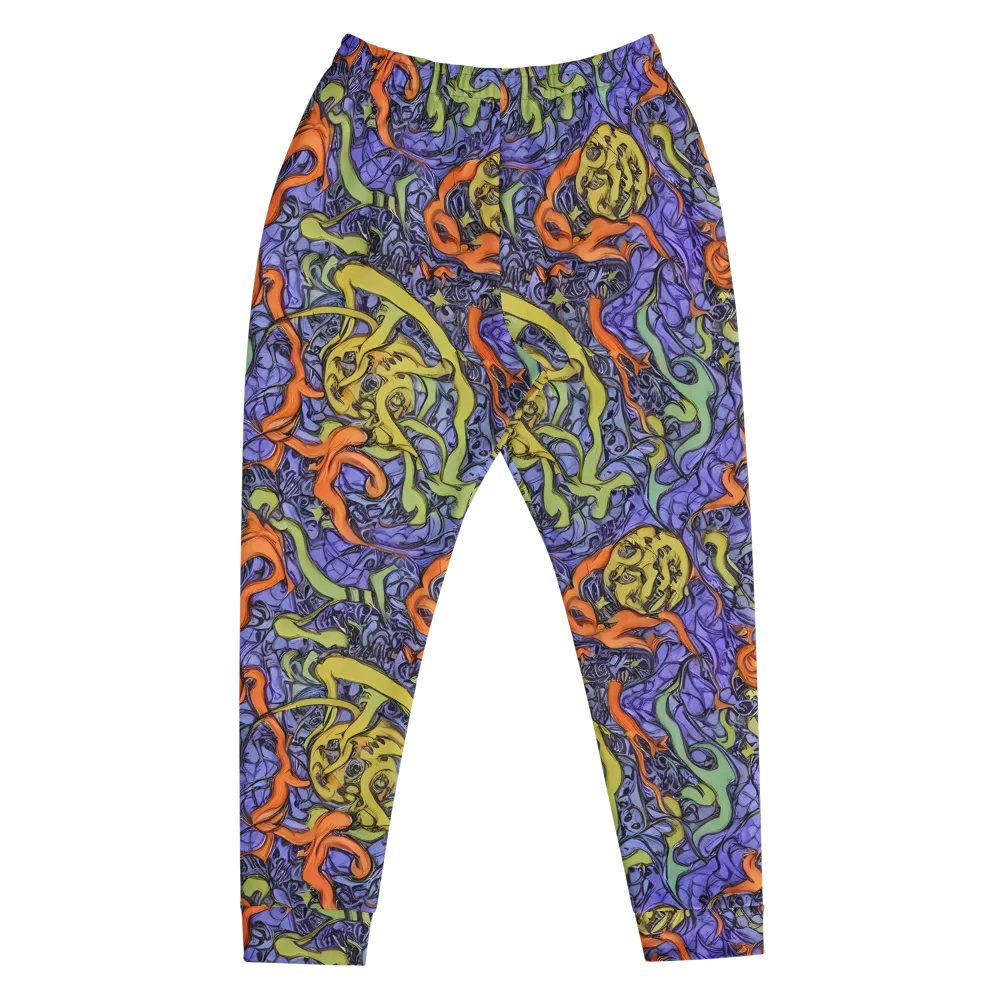 Violet Flux on Men's Joggers — Front