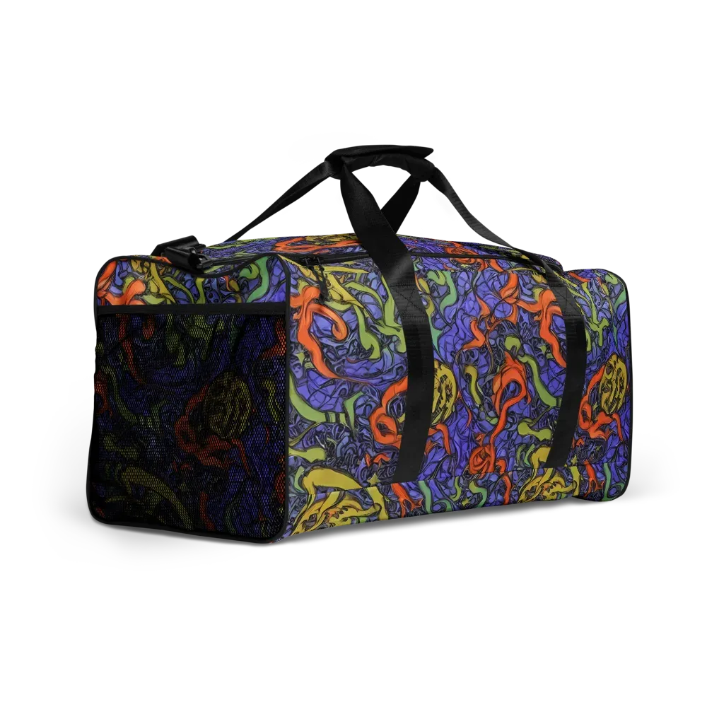 Violet Flux on Duffle Bag — Right Front