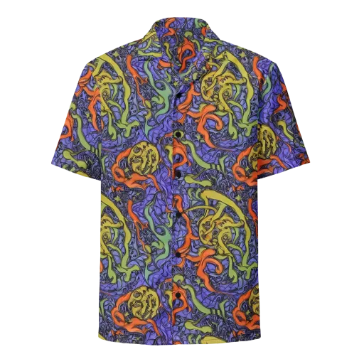 Violet Flux on a Button Shirt