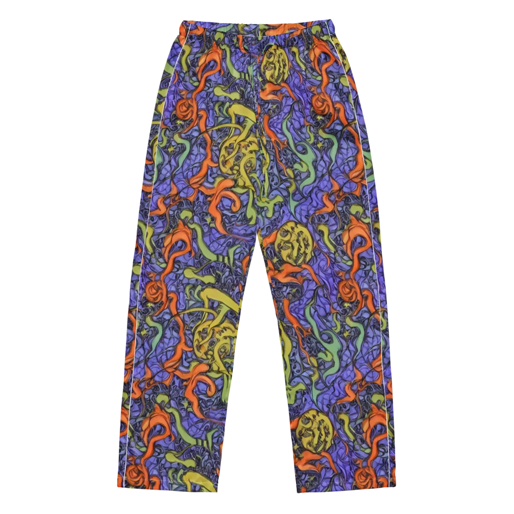 Violet Flux on Women's Pajama Pants — Front