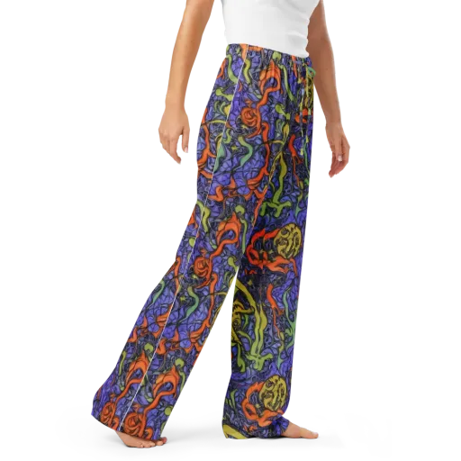 Violet Flux on a Women's Pajama Pants