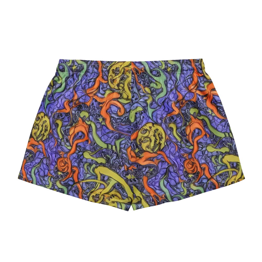 Violet Flux on Women's Pajama Shorts — Back