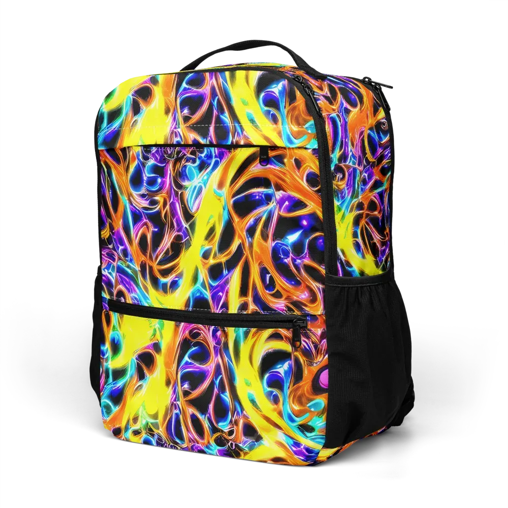 Neon Molten on Utility Backpack — Left Front