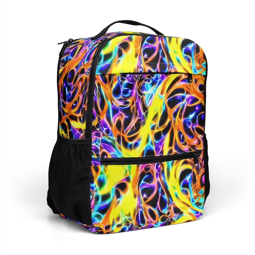 Neon Molten on Utility Backpack — Right Front