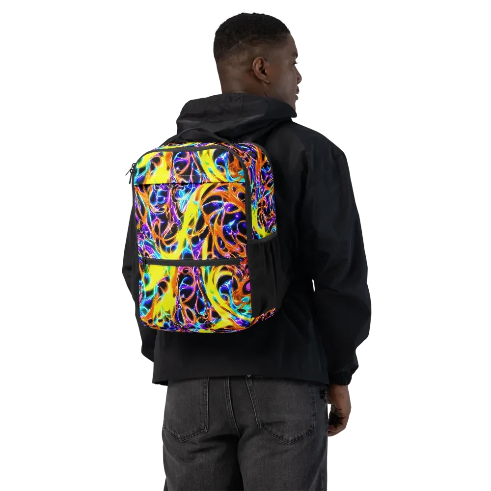 Neon Molten on Utility Backpack — Back