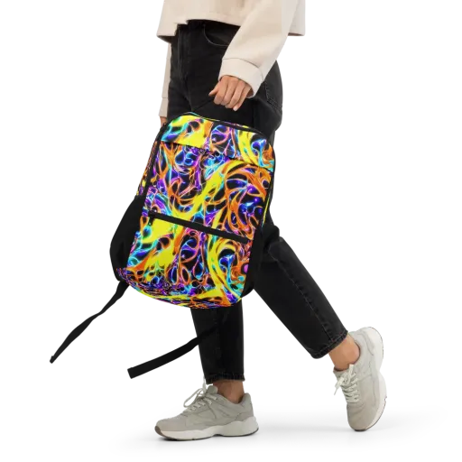 Neon Molten on a Utility Backpack