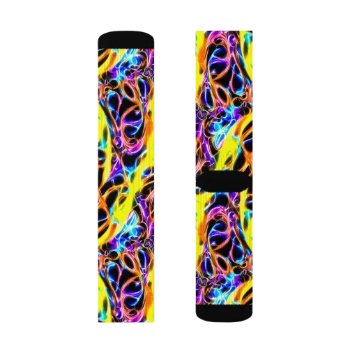 Neon Molten on a Socks