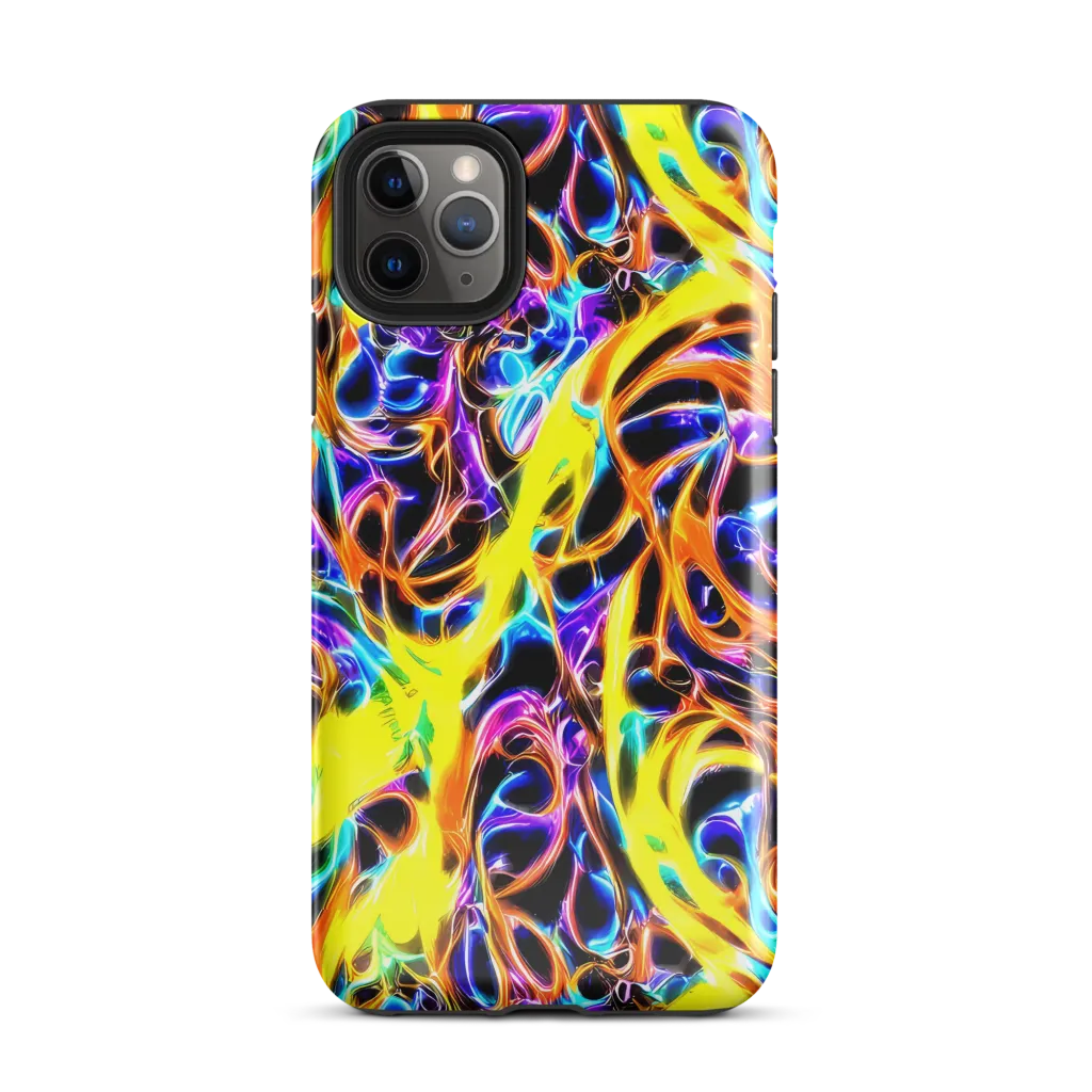 Neon Molten on Tough Case for iPhone® — Front