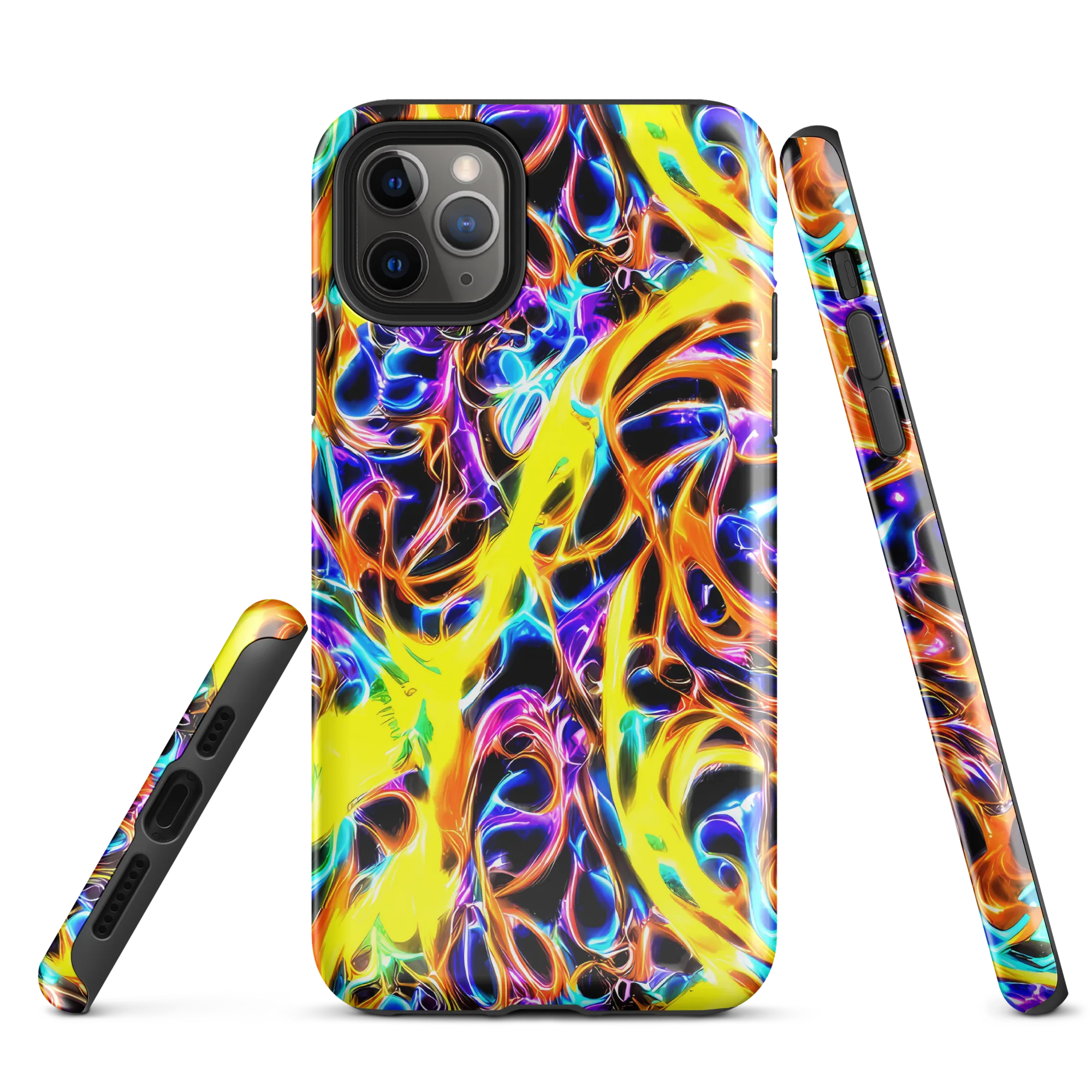 Neon Molten on Tough Case for iPhone® — Front