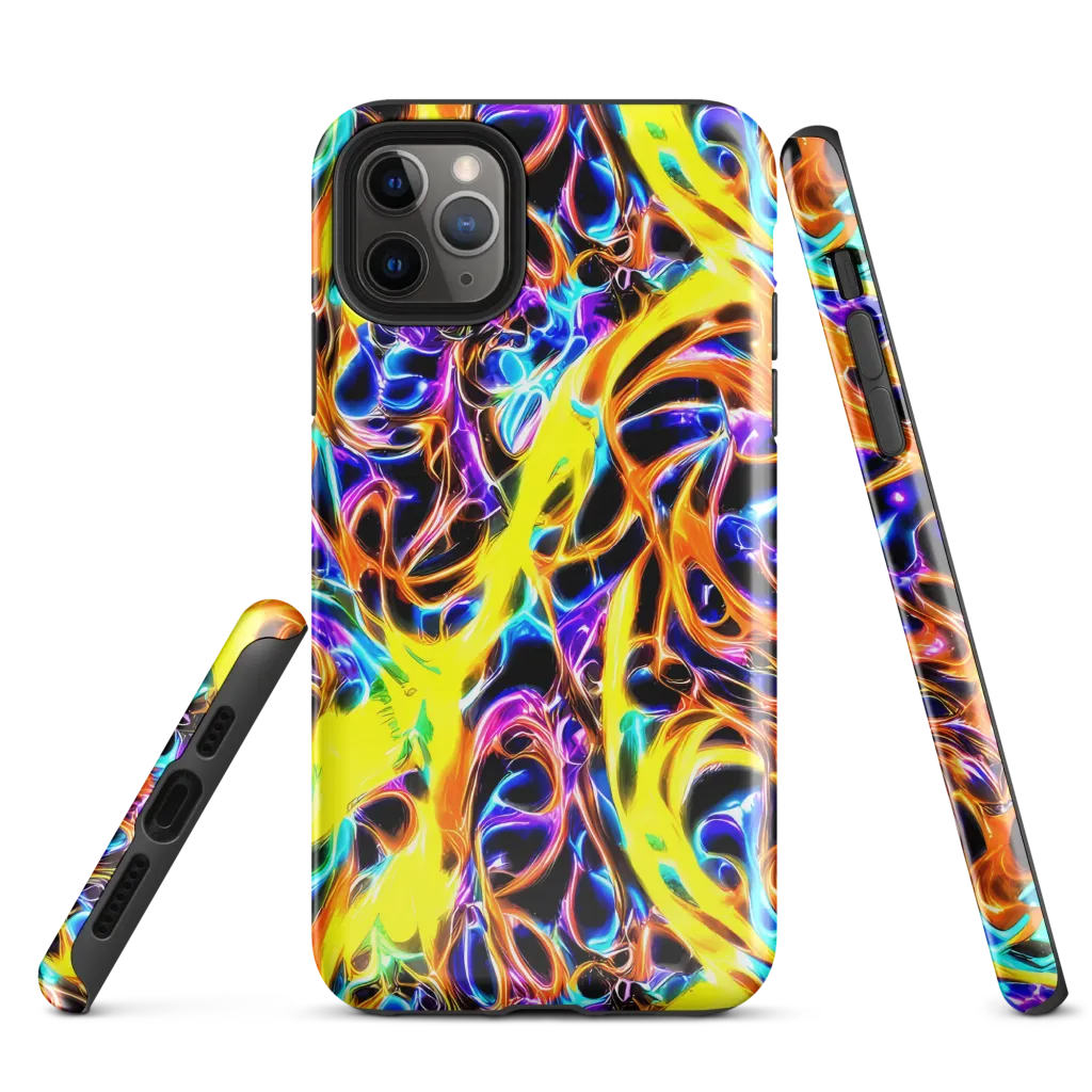 Neon Molten on Tough Case for iPhone® — Front
