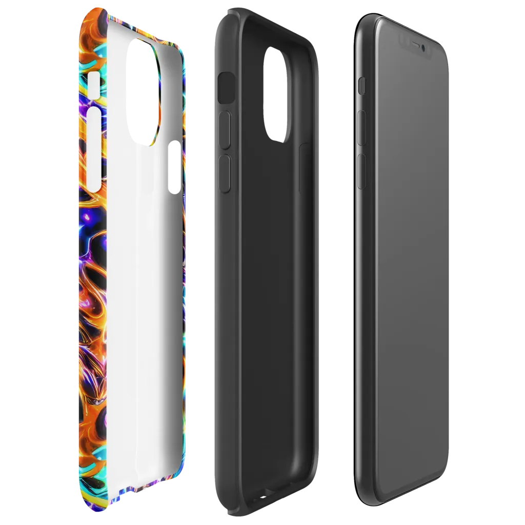 Neon Molten on Tough Case for iPhone® — Right