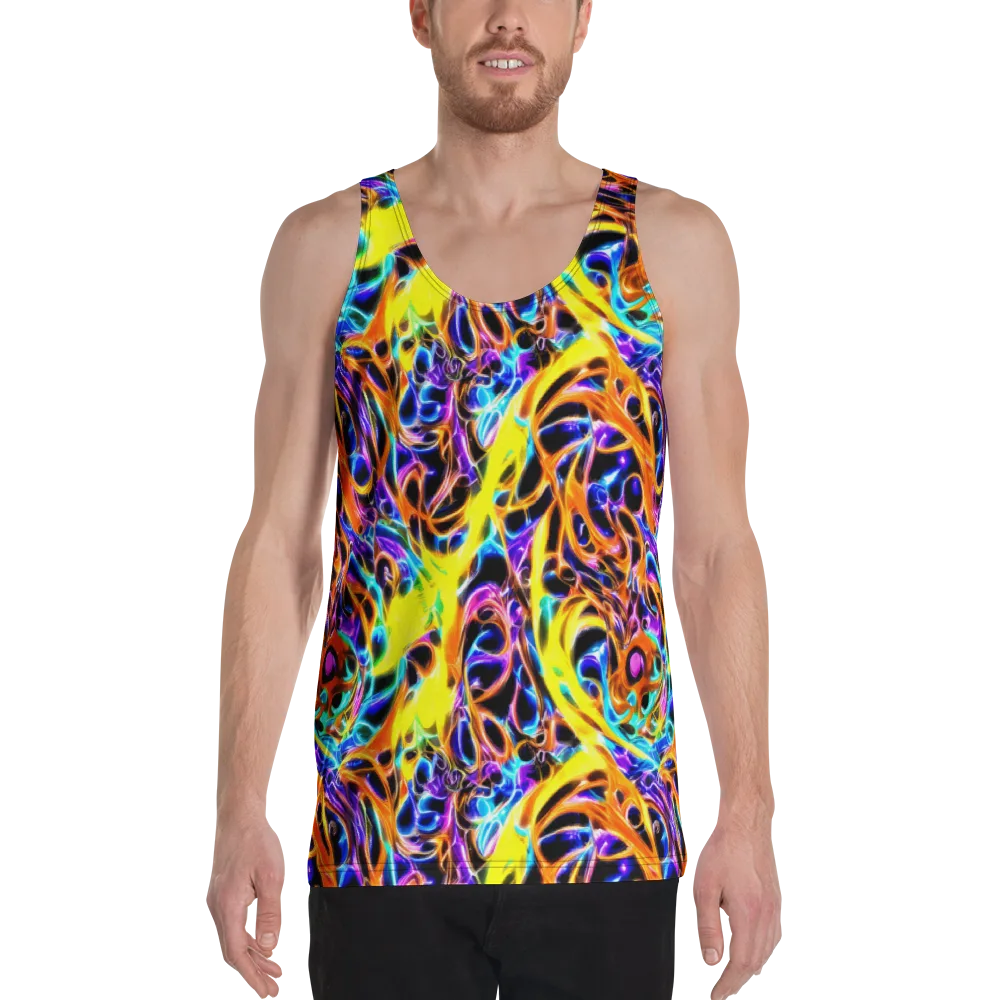 Neon Molten on Men's Tank Top — Front