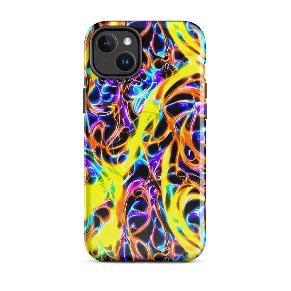 Neon Molten on MagSafe Tough Case for iPhone® — Front