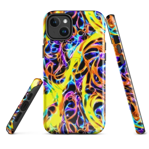 Neon Molten on a MagSafe Tough Case for iPhone®