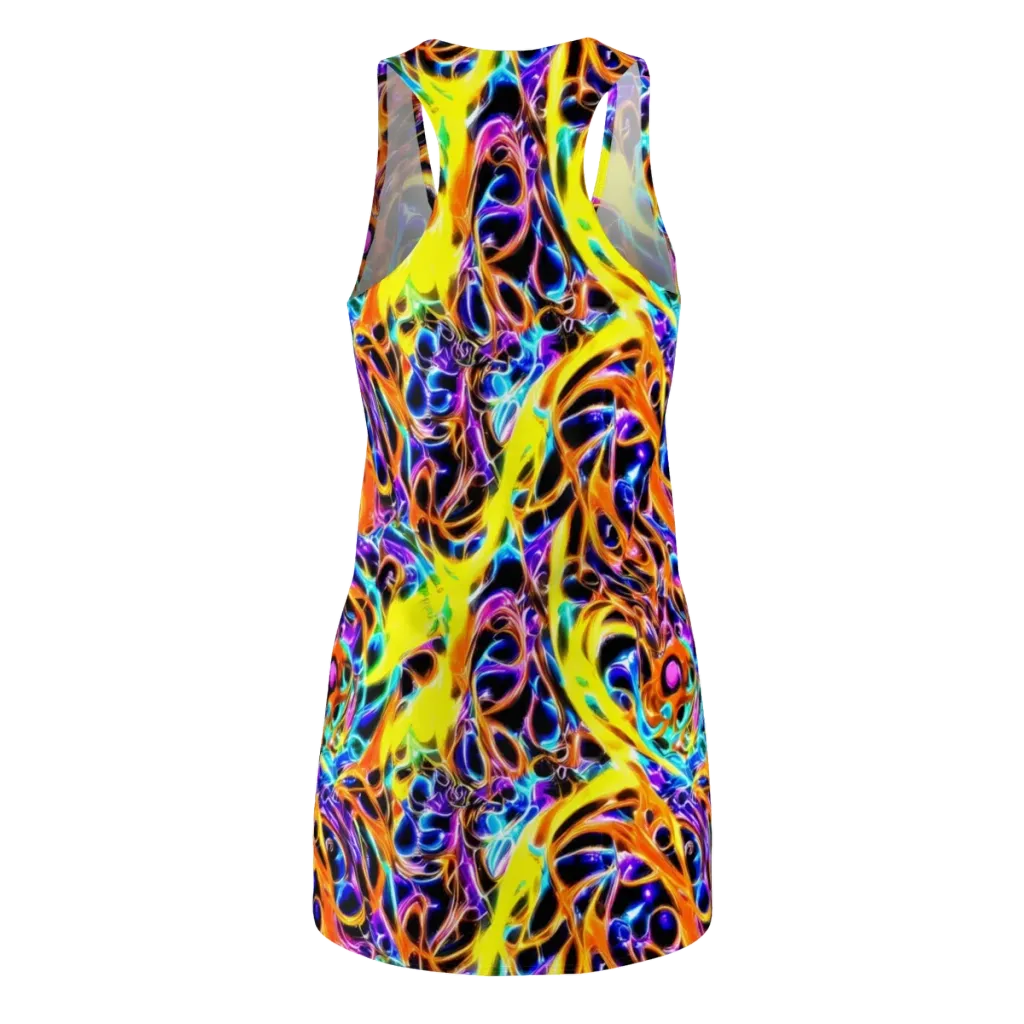 Neon Molten on Racerback Dress — Back