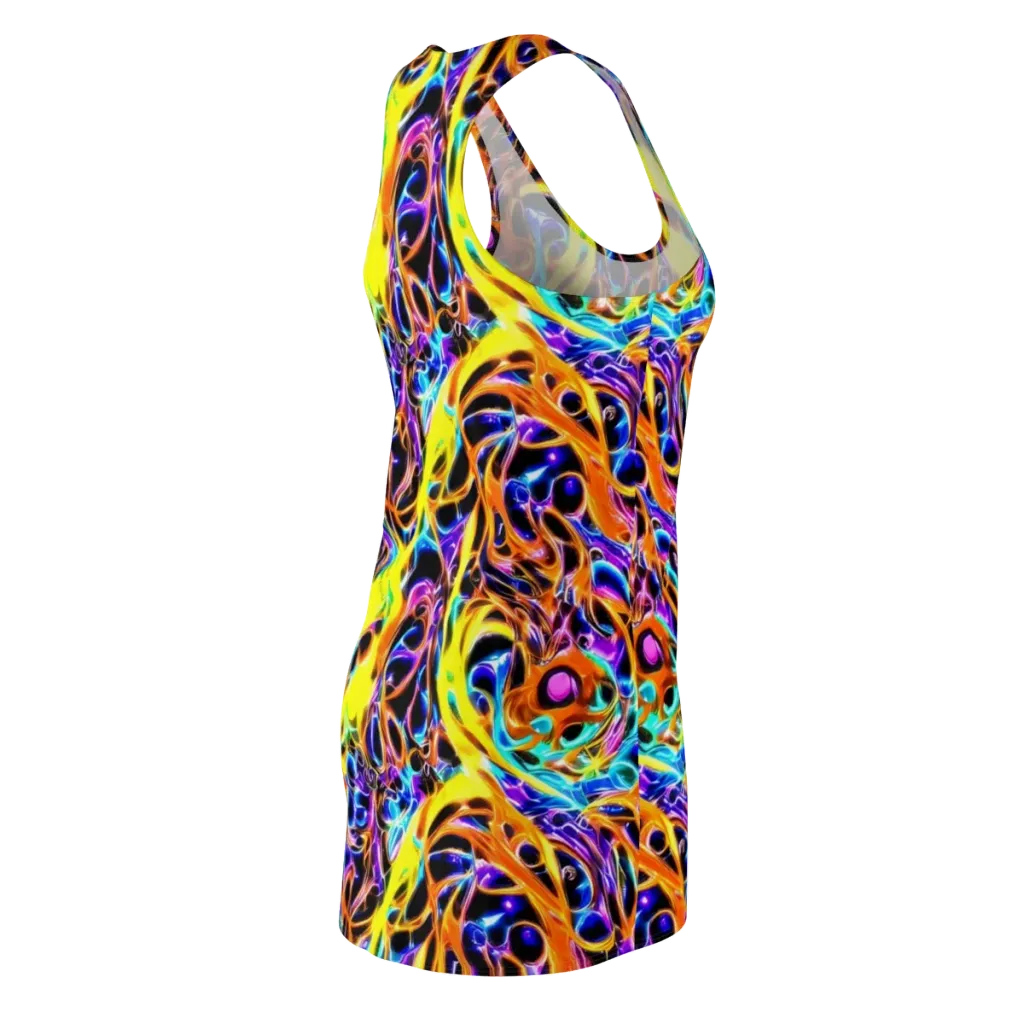Neon Molten on Racerback Dress — Back Side