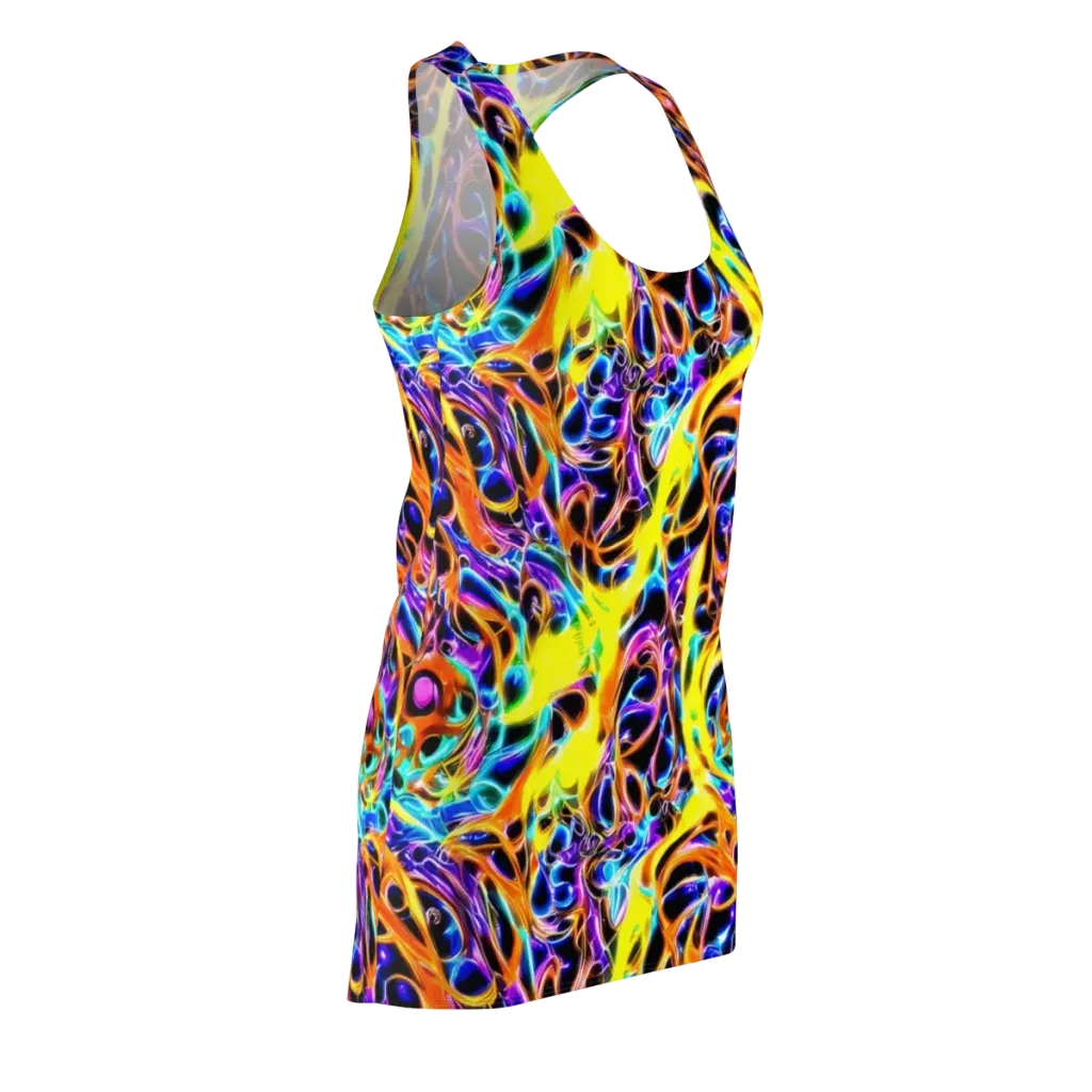 Neon Molten on Racerback Dress — Front Side