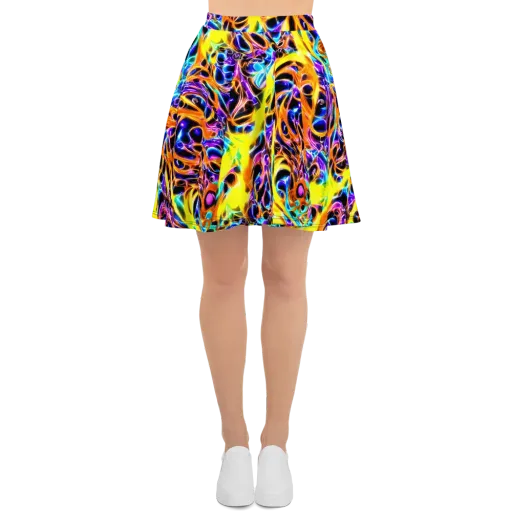 Neon Molten on a Skater Skirt