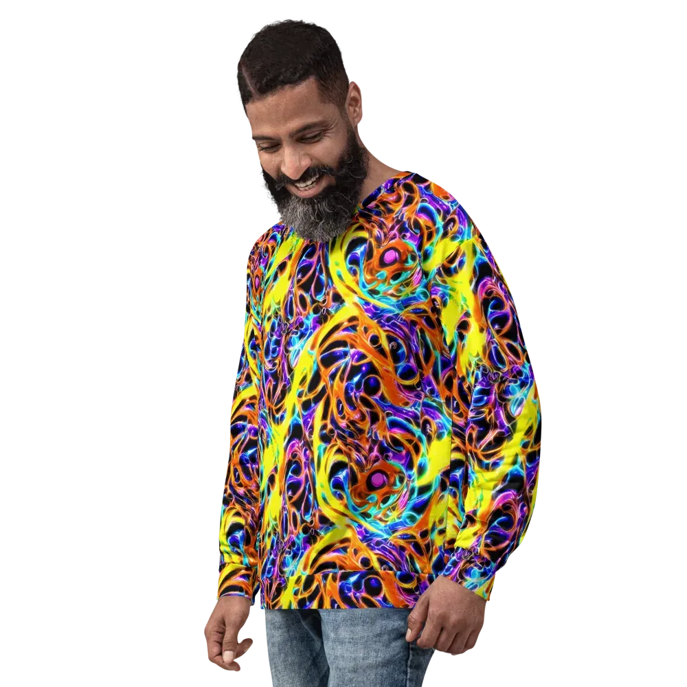 Neon Molten on Sweatshirt — Left Front