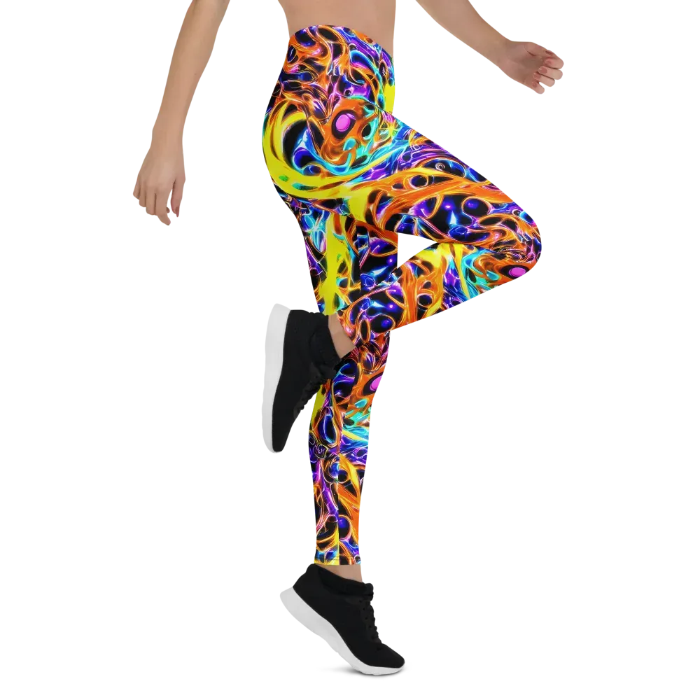 Neon Molten on Leggings — Right