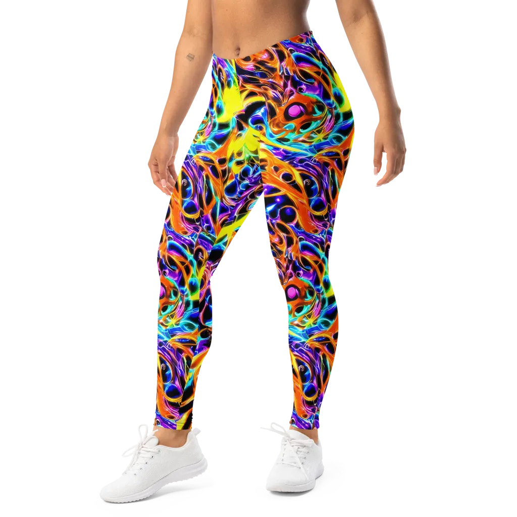 Neon Molten on Leggings — Left Front