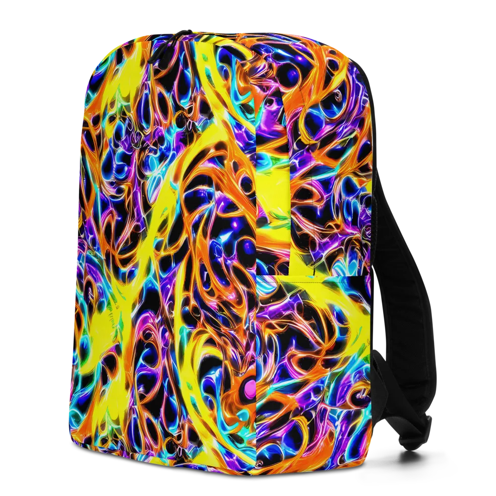 Neon Molten on Minimalist Backpack — Left