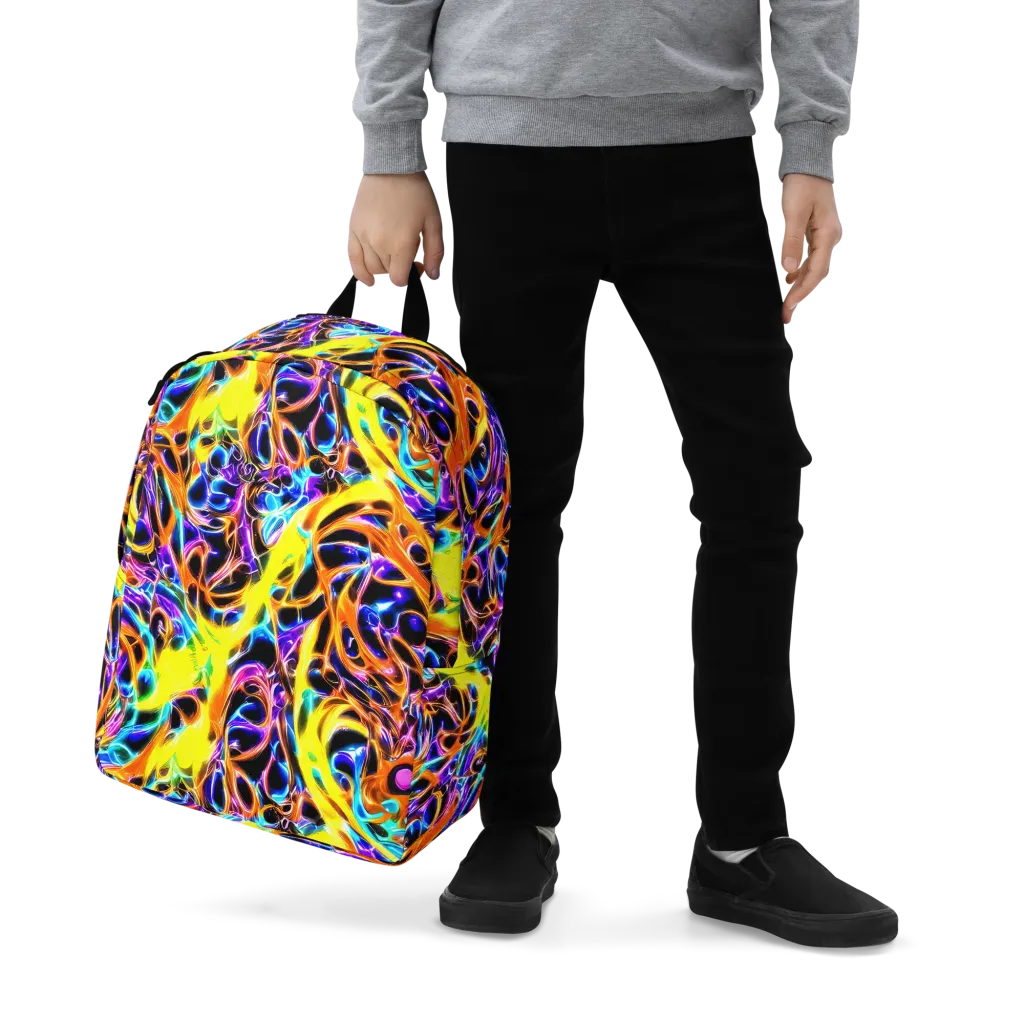 Neon Molten on Minimalist Backpack — Zoomed-in
