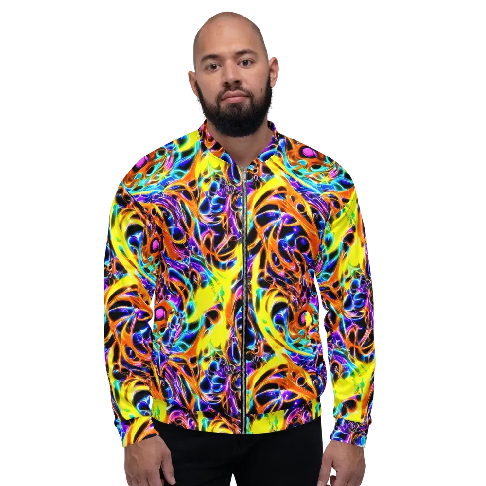 Neon Molten on Bomber Jacket — Front