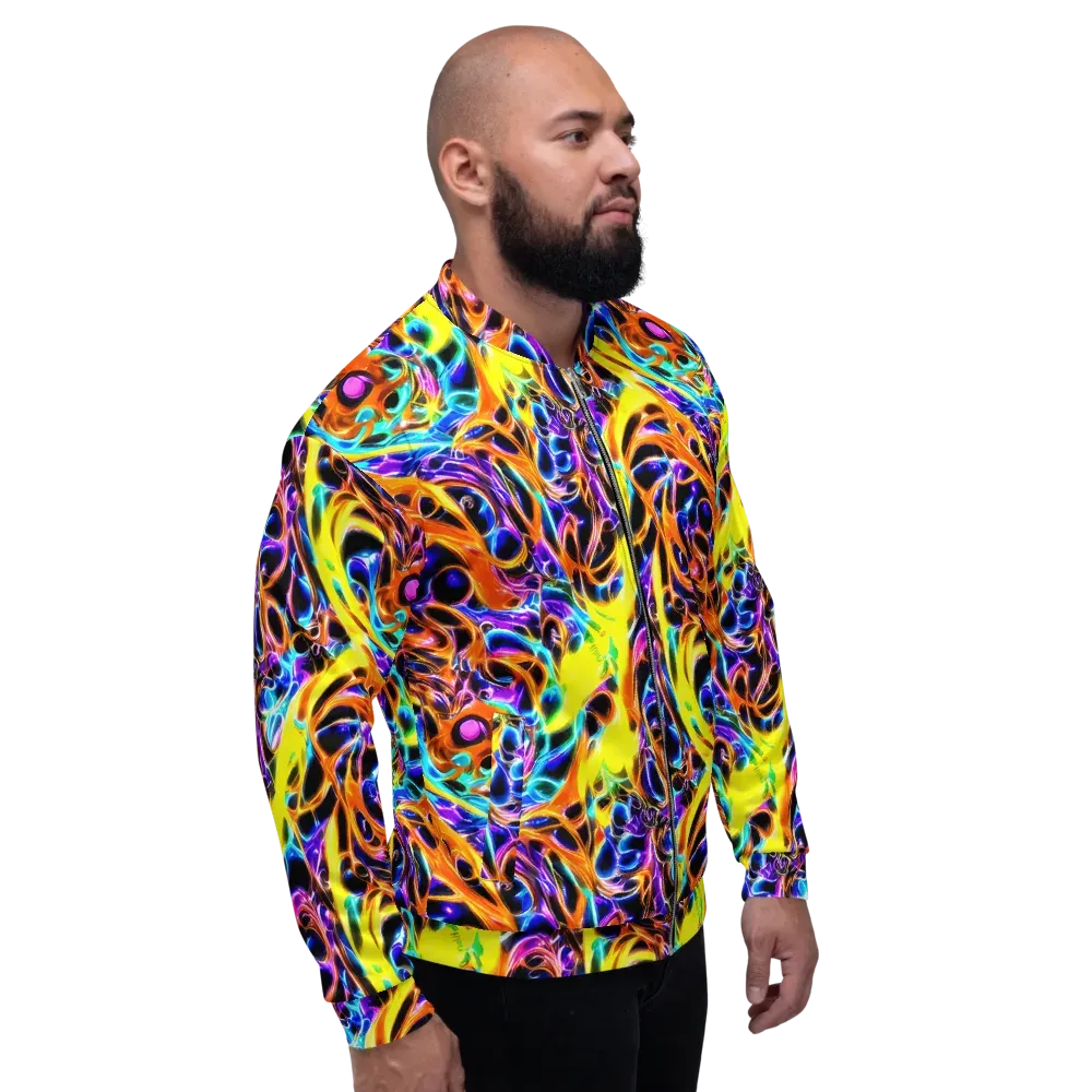 Neon Molten on Bomber Jacket — Right