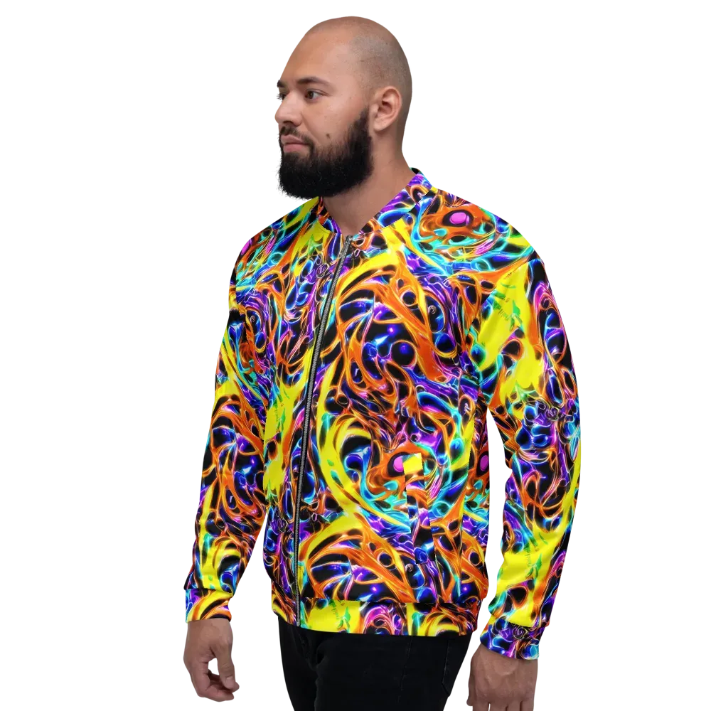 Neon Molten on Bomber Jacket — Left