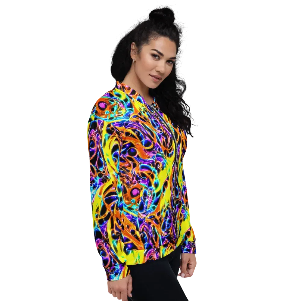 Neon Molten on Bomber Jacket — Right