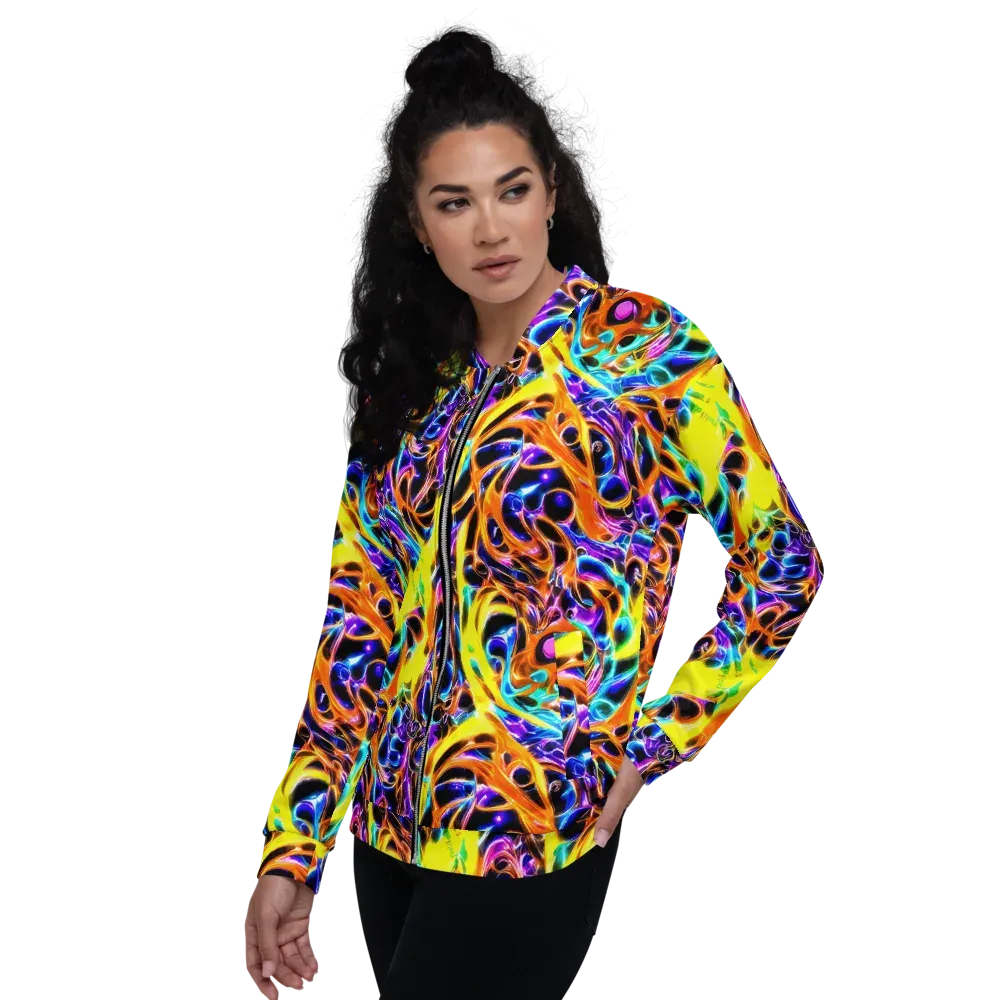 Neon Molten on Bomber Jacket — Left