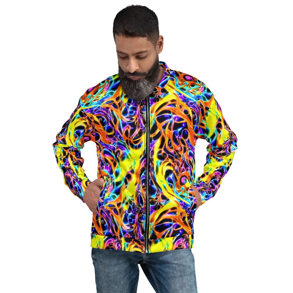 Neon Molten on Bomber Jacket — Front