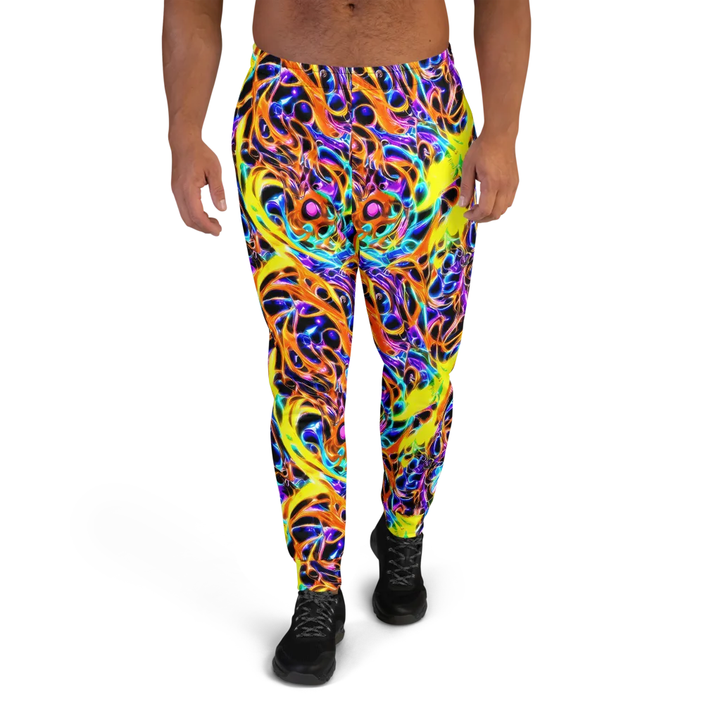 Neon Molten on Men's Joggers — Front