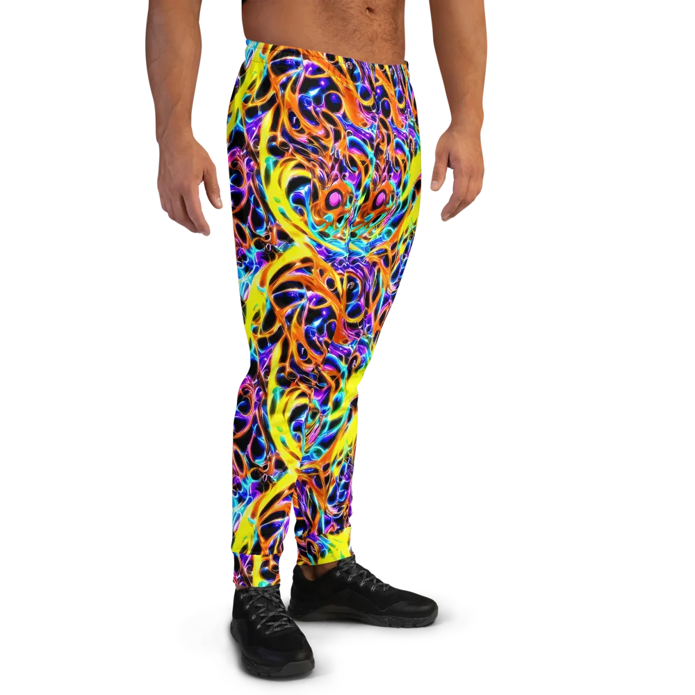 Neon Molten on Men's Joggers — Right