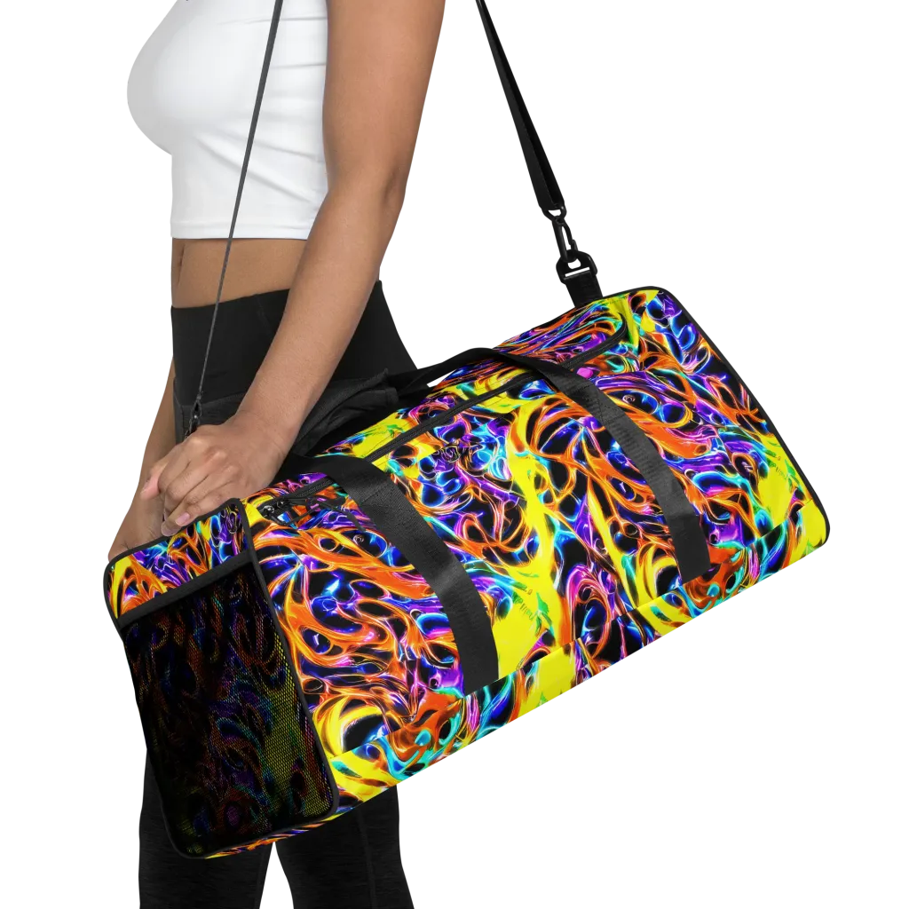 Neon Molten on Duffle Bag — Front
