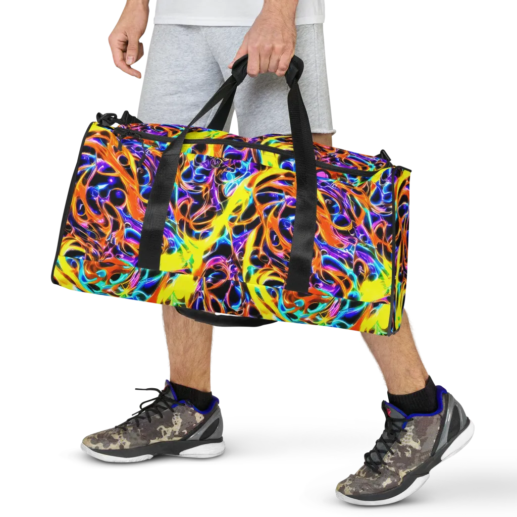 Neon Molten on Duffle Bag — Front
