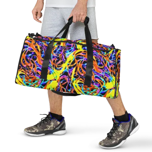 Neon Molten on a Duffle Bag
