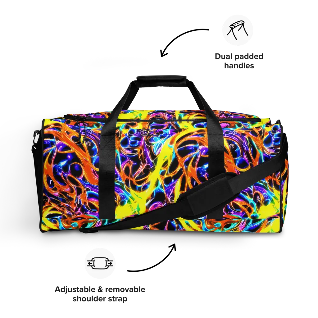 Neon Molten on Duffle Bag — Front