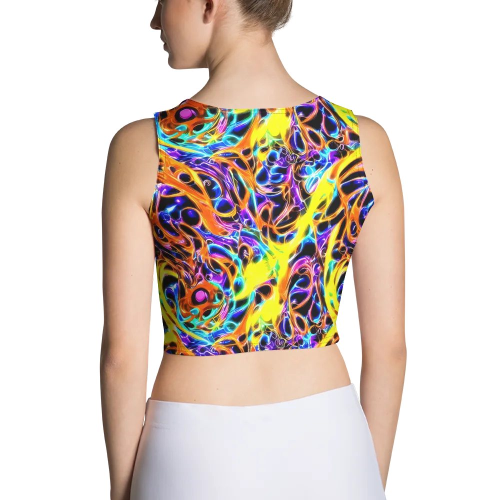 Neon Molten on Crop Top — Back