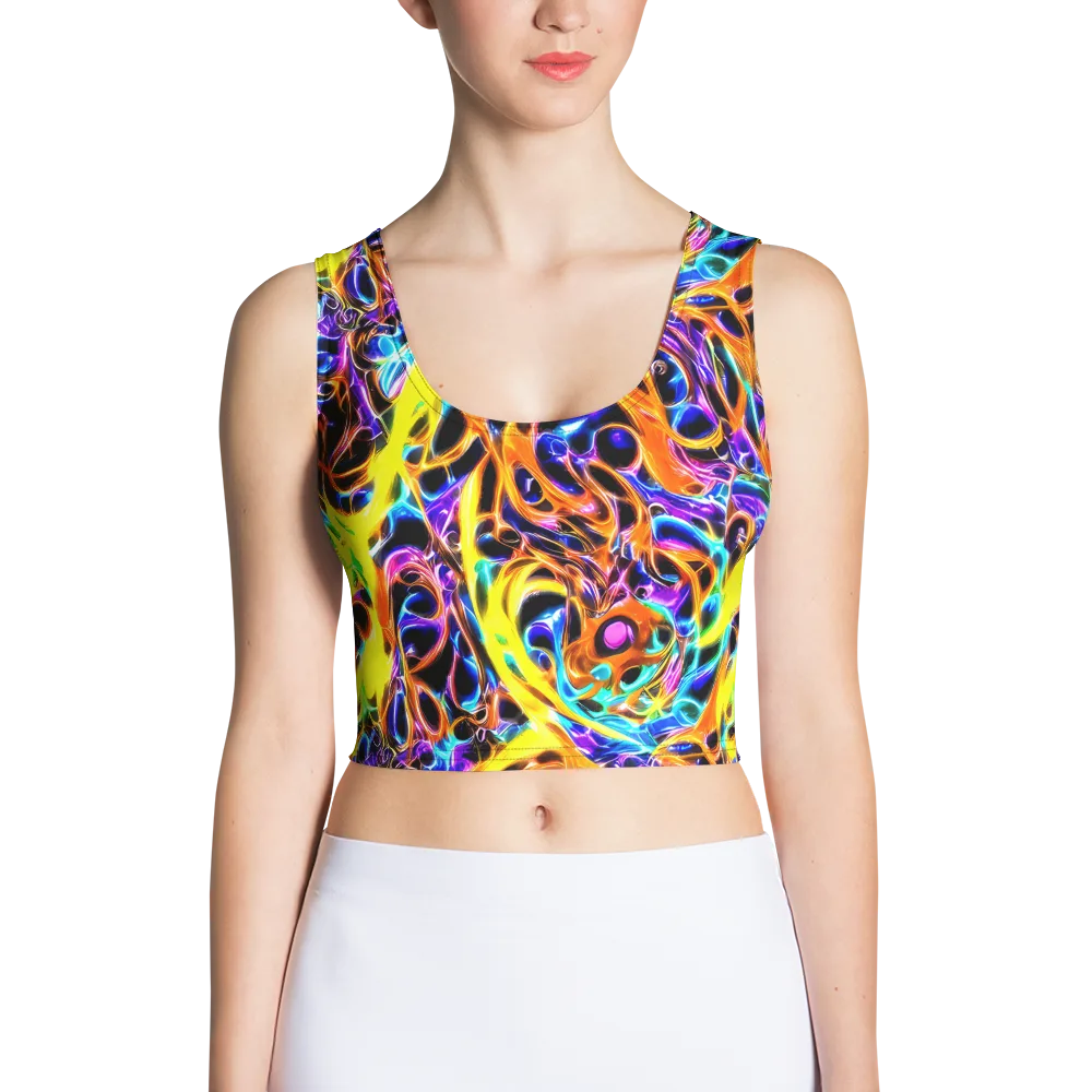 Neon Molten on Crop Top — Front