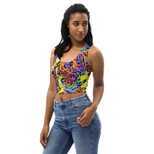 Neon Molten on a Crop Top