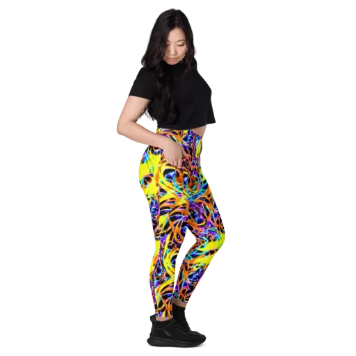 Neon Molten on a Leggings with Pockets