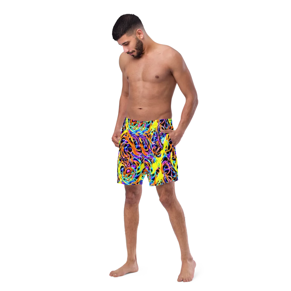 Neon Molten on Swim Trunks — Left Front