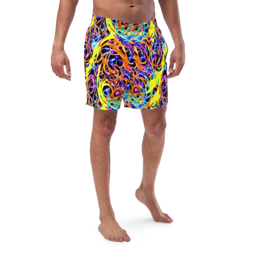 Neon Molten on a Swim Trunks