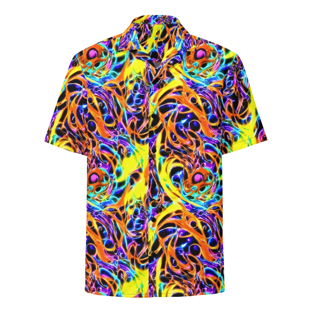 Neon Molten on Button Shirt — Front