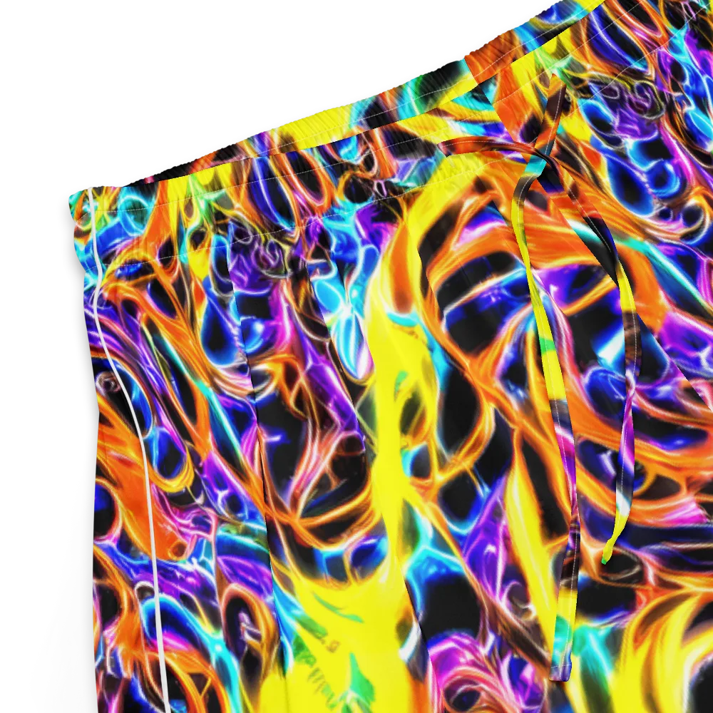 Neon Molten on Women's Pajama Shorts — Product details
